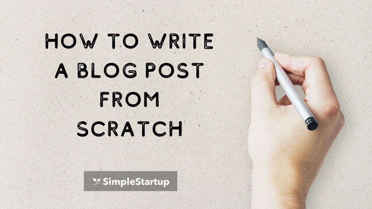 how to write a blog post