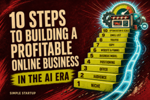 10 steps to starting a business online with ai